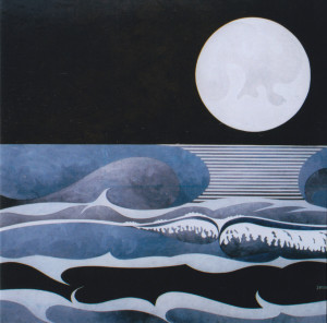 NIGHT TIDE Acrylic 24" x24" September 2014, Lititz, Pa.
  Anderson Collection