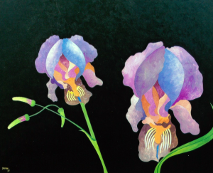 Black Iris   24" x 30"   Lititz, Pa. 2015 $900