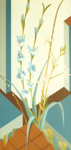 Blue Gladiolus 15x30"Private CollectionPalm Beach