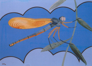 Dragon Fly  Acrylic 18" x 24" August 2014, Lititz, Pa.
 Private Collection  Mojo Restaurant