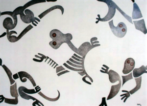 Gripping Beasts  30" x 40"  2013,  Lititz, Pa.  $1100