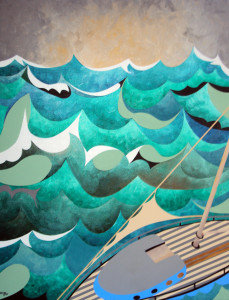 Racing the Sky 24" X 30"